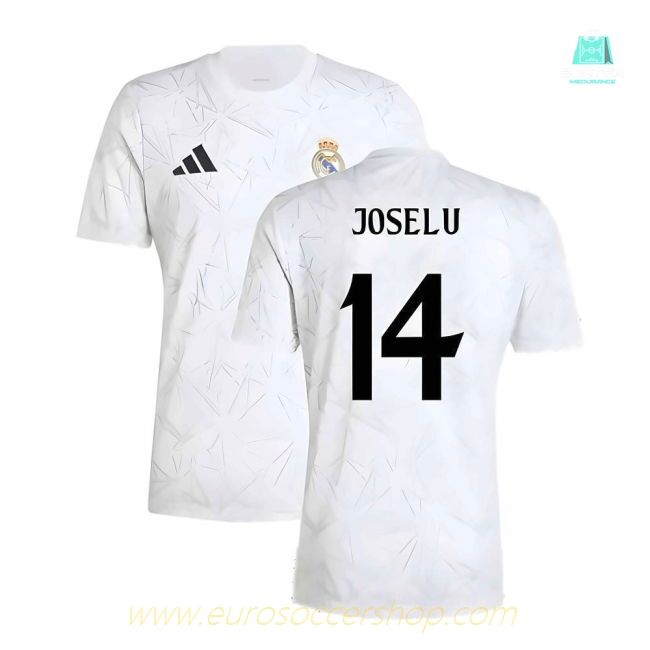 2024-2025 Real Madrid Pre-Match Shirt (White) (Joselu 14)
