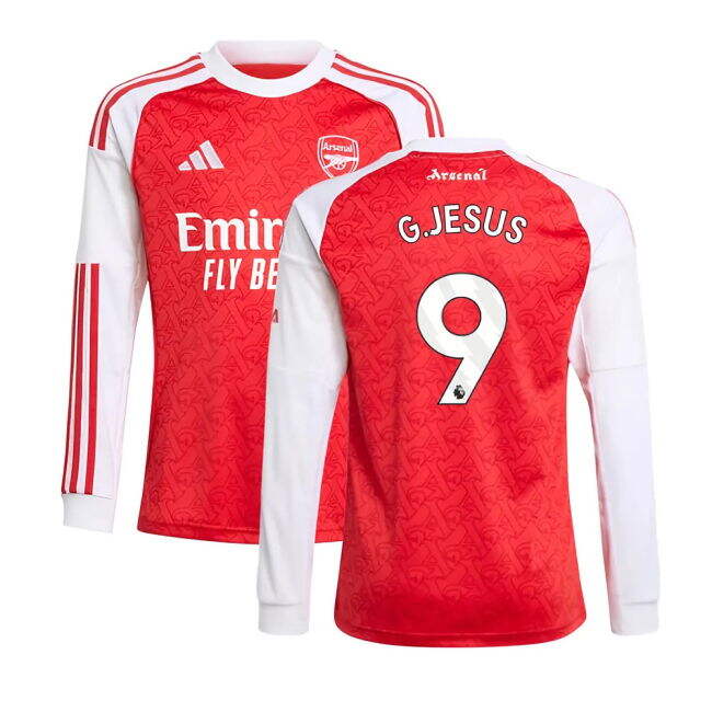 Jesus 9 2025-2026 Arsenal Club Home Shirt (Kids)