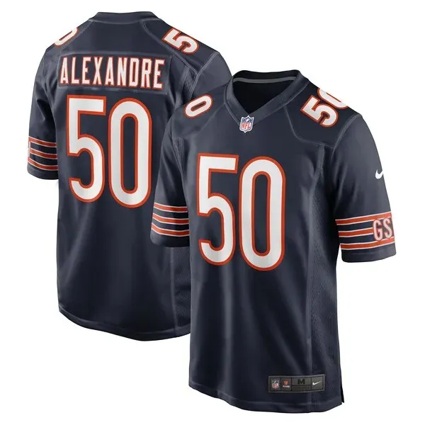 None Deslin Alexandre Game Jersey - Navy | NFL Player Jersey