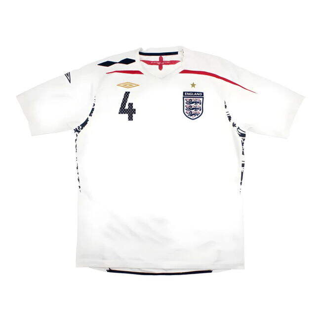 2007-2008 England Soccer Team Home Shirt (England 2007)