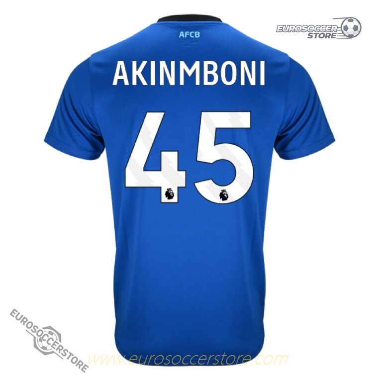 Away Jersey of Bournemouth for 25-26 Season with AKINMBONI 45 Printing