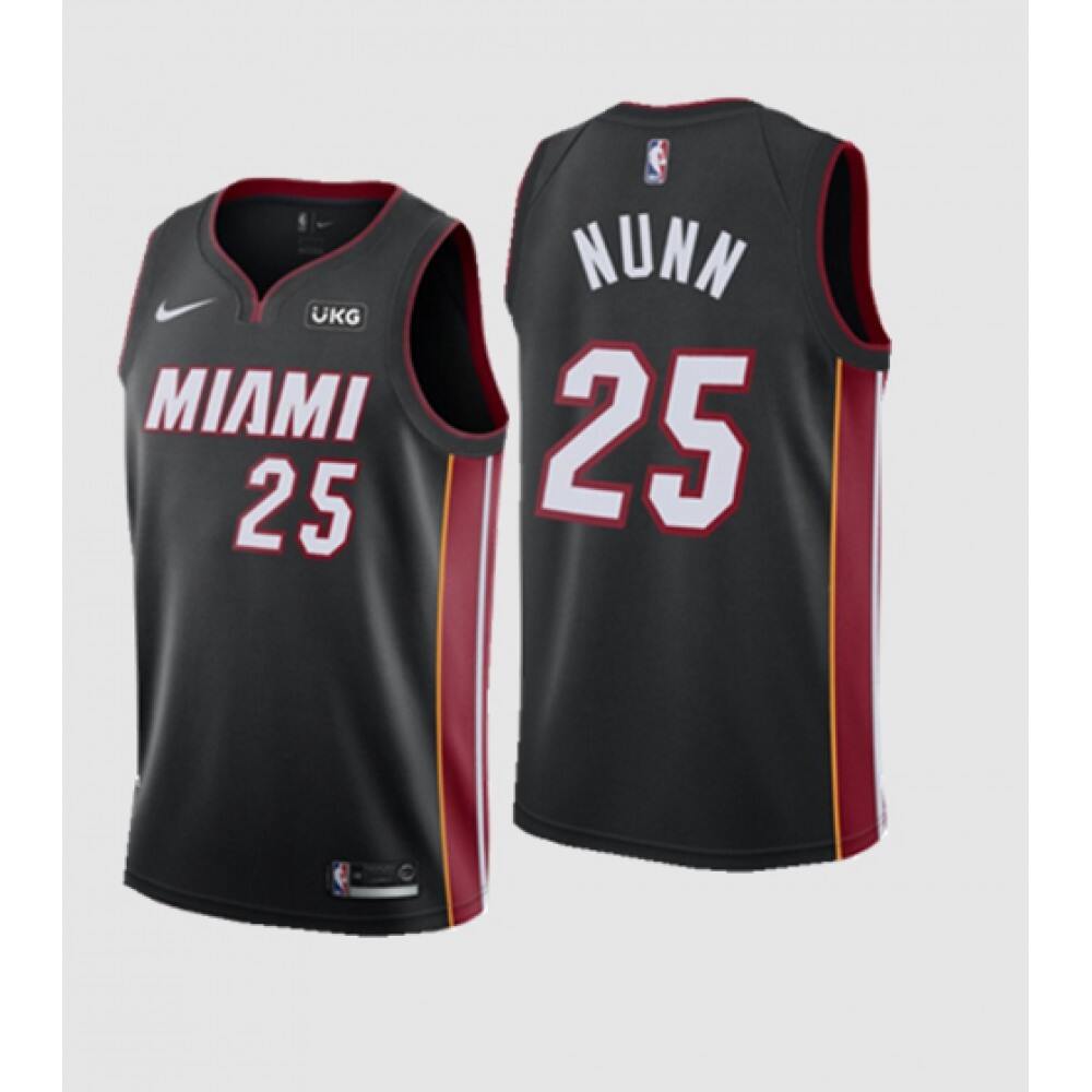 Premium Quality Men's Heat #25 Kendrick Black Basketball Jersey