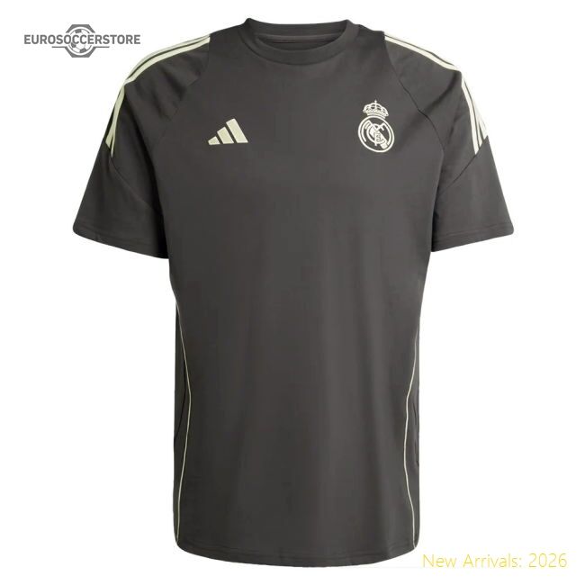 2025-2026 Real Madrid Training Tee (utility Grey) (mbappe 10)