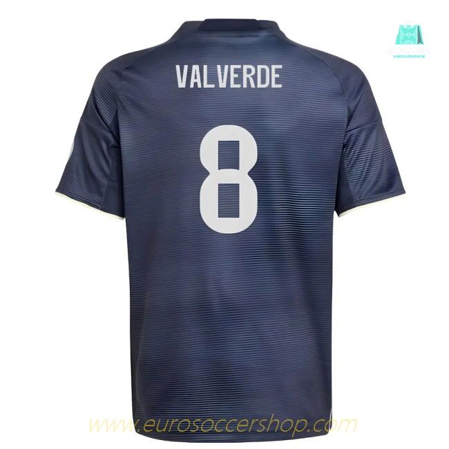 2025-2026 Real Madrid Away Shirt (Kids) (Valverde 8)