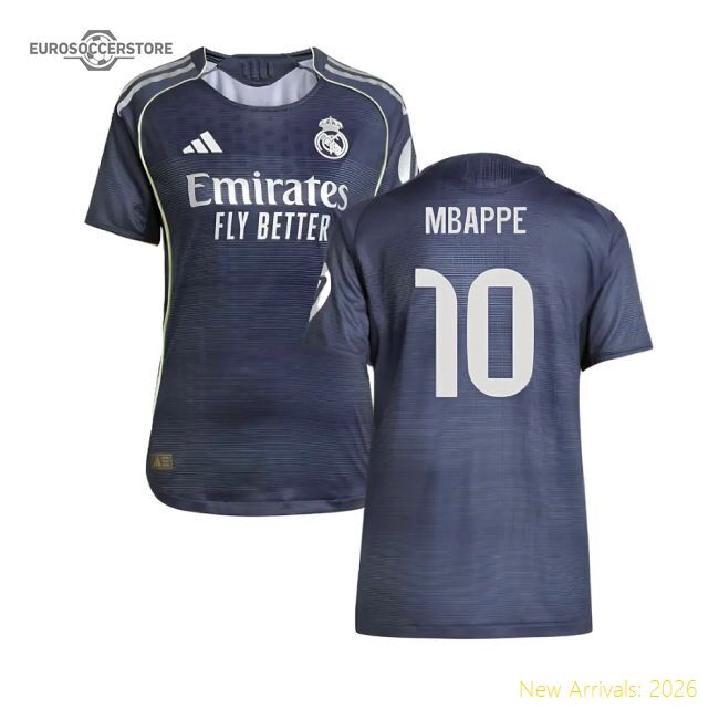 First-class 2025-2026 Real Madrid Authentic Away Jersey (ladies) (m