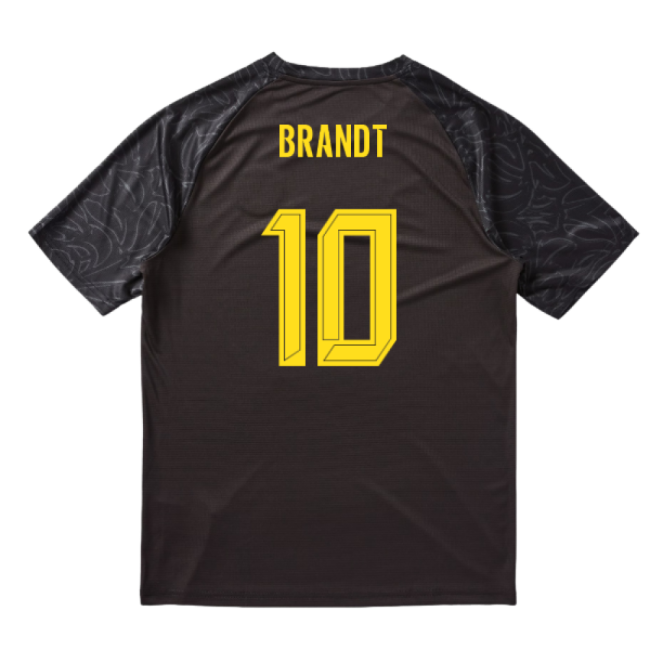 2025-2026 Borussia Dortmund Warm Up Jersey (Black) (Brandt 10)