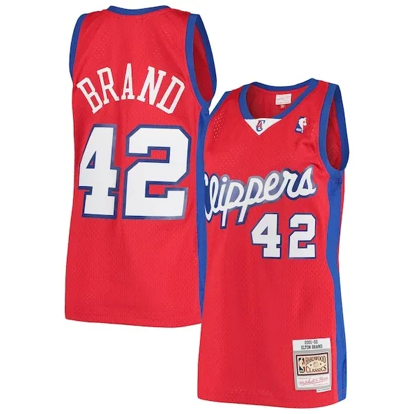 Elton Brand LAC Swingman Jersey - premium NBA - Red NBA NBA sports