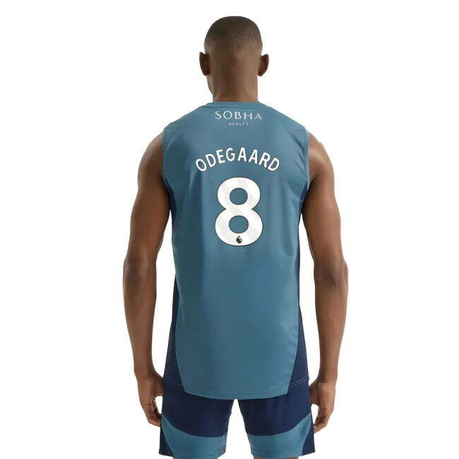 Adult 2025-2026 Arsenal Sleeveless Jersey (Blanch Blue) (Odegaard 8)