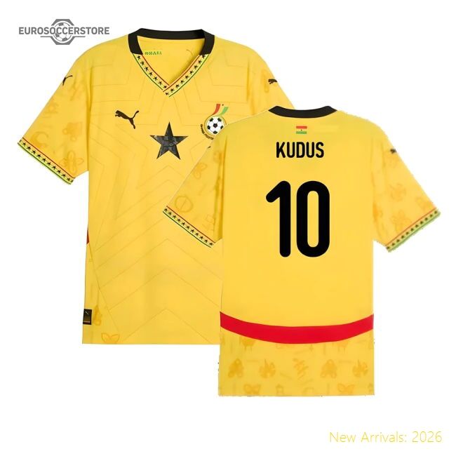 Ghana Kudus 20242025 Away Shirt  Durable Quickdry Drifit