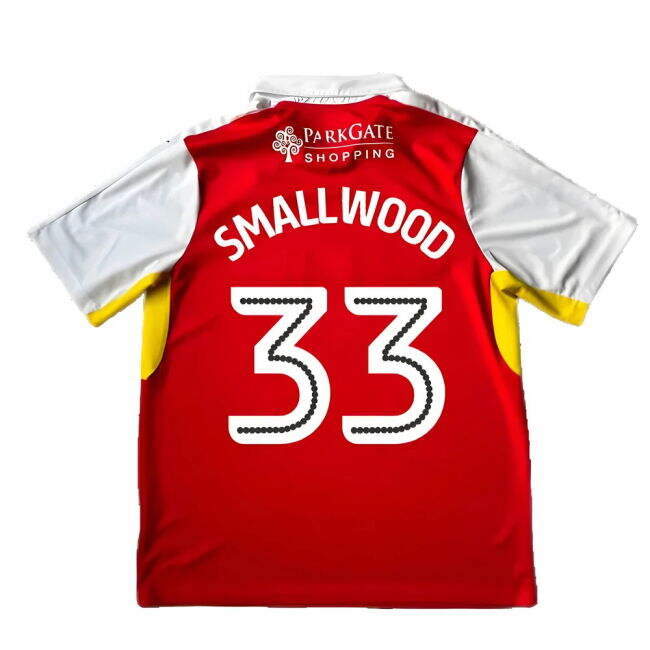 Rotherham Home Shirt Good Xl Smallwood #33 Pro Series Authentic Up...