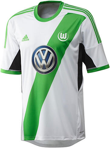 Performance Driven 13-14 Wolfsburg Home White Soccer Jersey Shirt