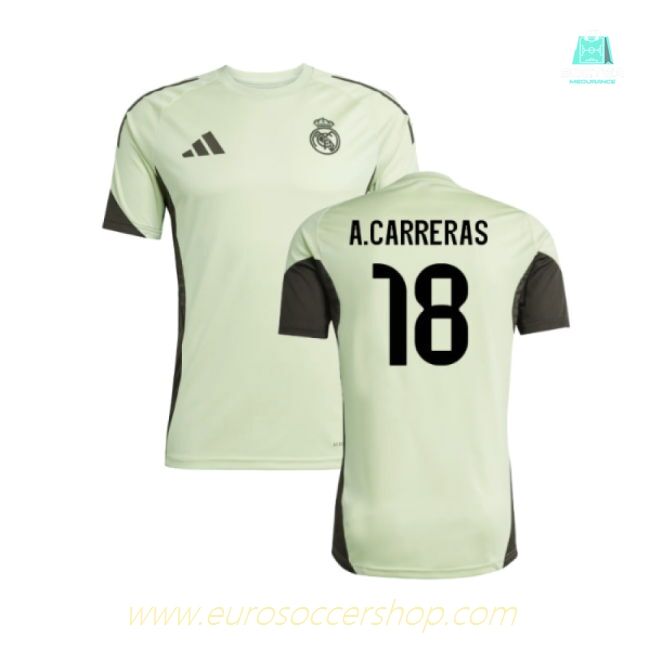 2025-2026 Real Madrid Training Jersey (Almost Lime) (A.Carreras 18)