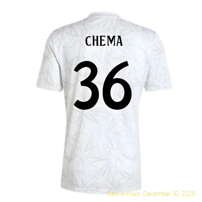 2024-2025 RM Real Madrid Pre-Match Authentic Shirt (White) (Chema 36)
