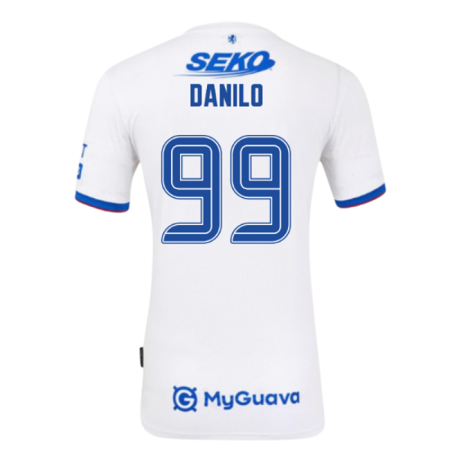 Vintage 2025-2026 Rangers Premium Away Away Danilo 99 - Light Blues