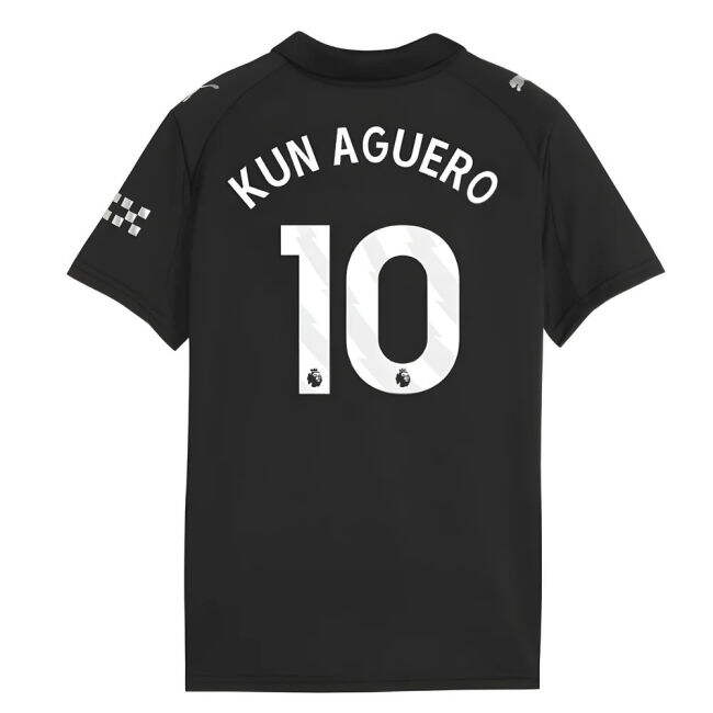 2025-2026 Man City Away Shirt (Kids) (Kun Aguero 10)