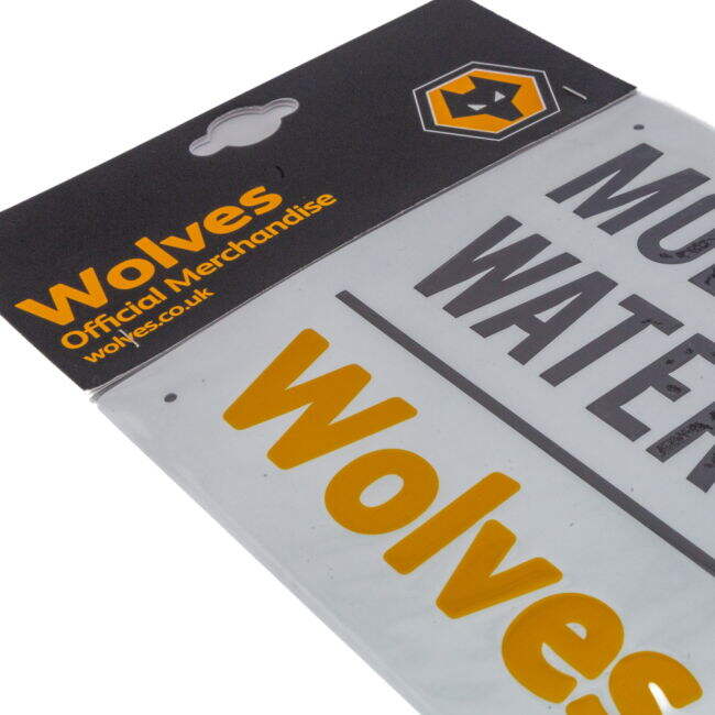 Wolverhampton Wanderers FC White Street Sign - premium