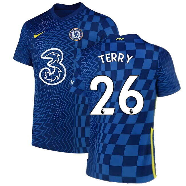 2021-20 Chelsea Official Home Football Kit TERRY #26 L M S Kids