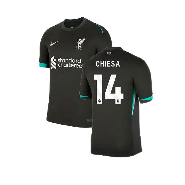 Great Deal Liverpool Chiesa 14 2024-2025 Liverpool Away Shirt (Chie...