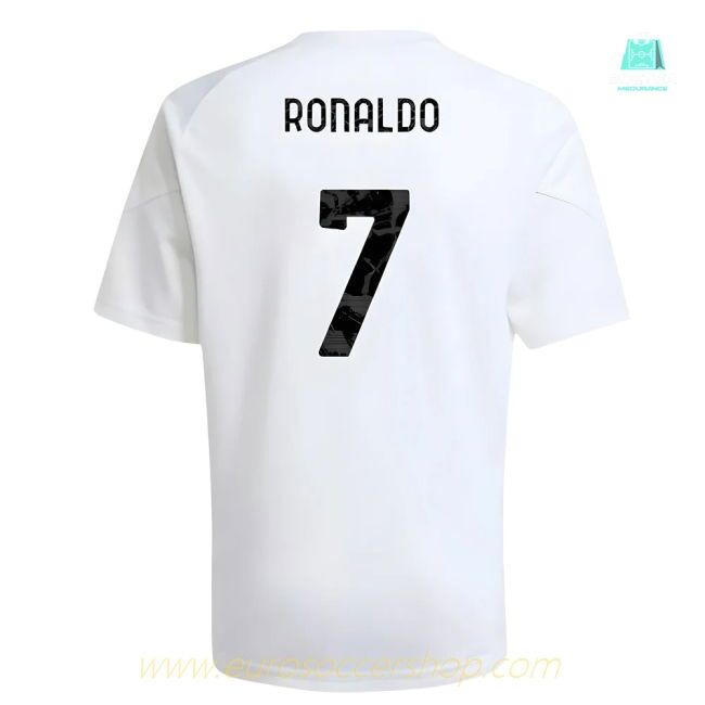 2025-2026 Juventus Training Shirt (White) - Kids (Ronaldo 7)