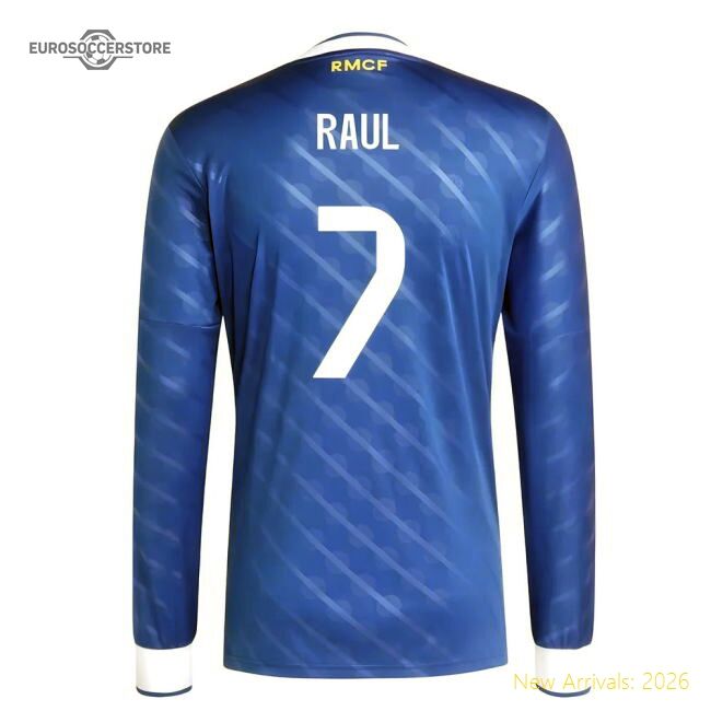 2025-2026 Real Madrid Long Sleeve Change Jersey (raul 7) - Affordable