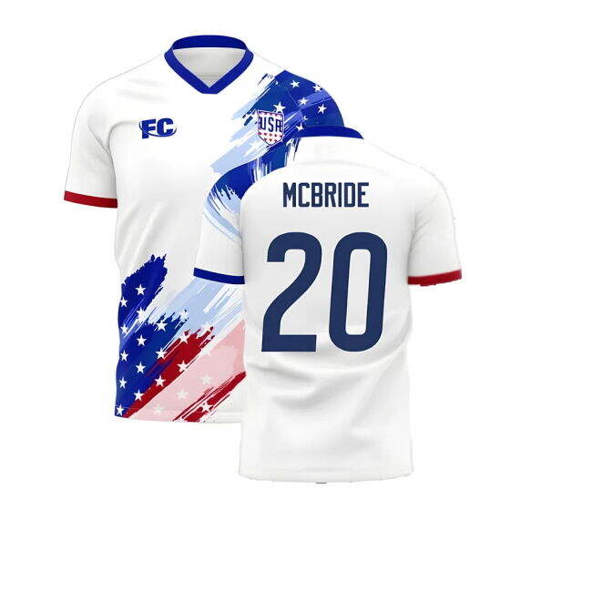 MCBRIDE 20 Player Issue Style USA Home Pro Level Shirt 2020-2021