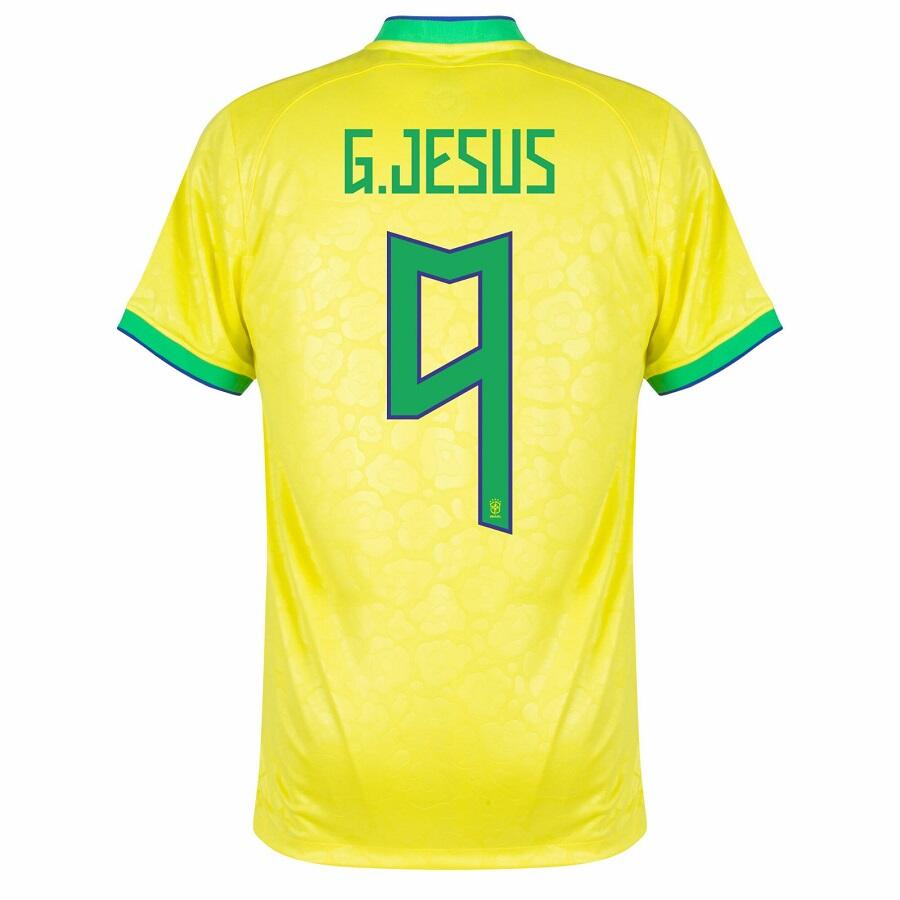 BRAZIL HOME JERSEY WORLD CUP 2022 G.JESUS