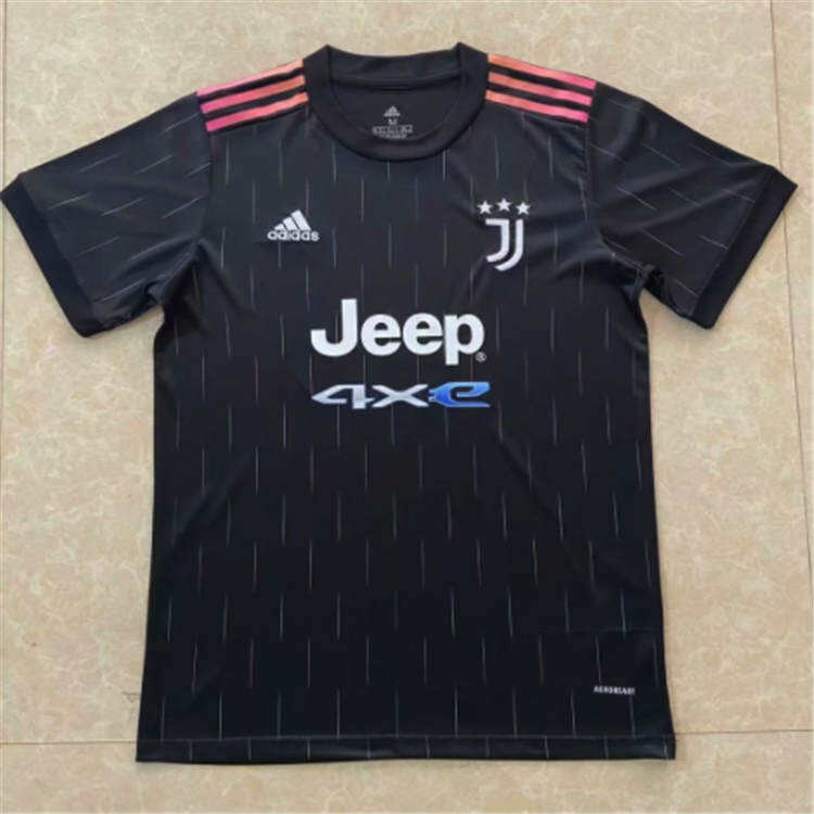 Juventus 21-22 Away Black Soccer Jersey Football Shirt - Official
