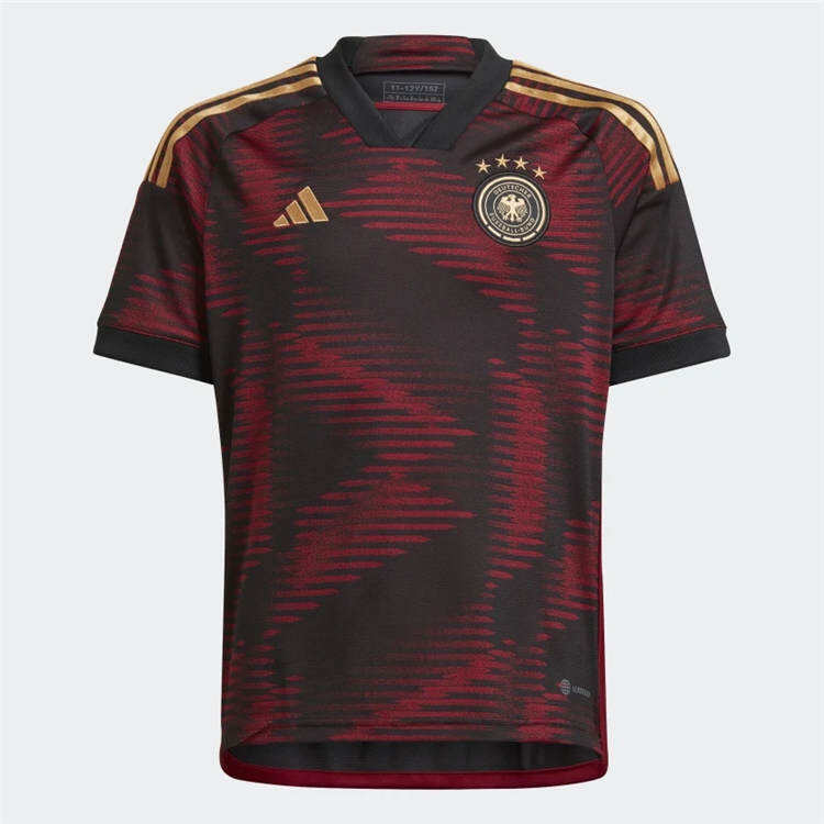 Germany 2022 World Cup Away Black Soccer Jersey Football Shirt -