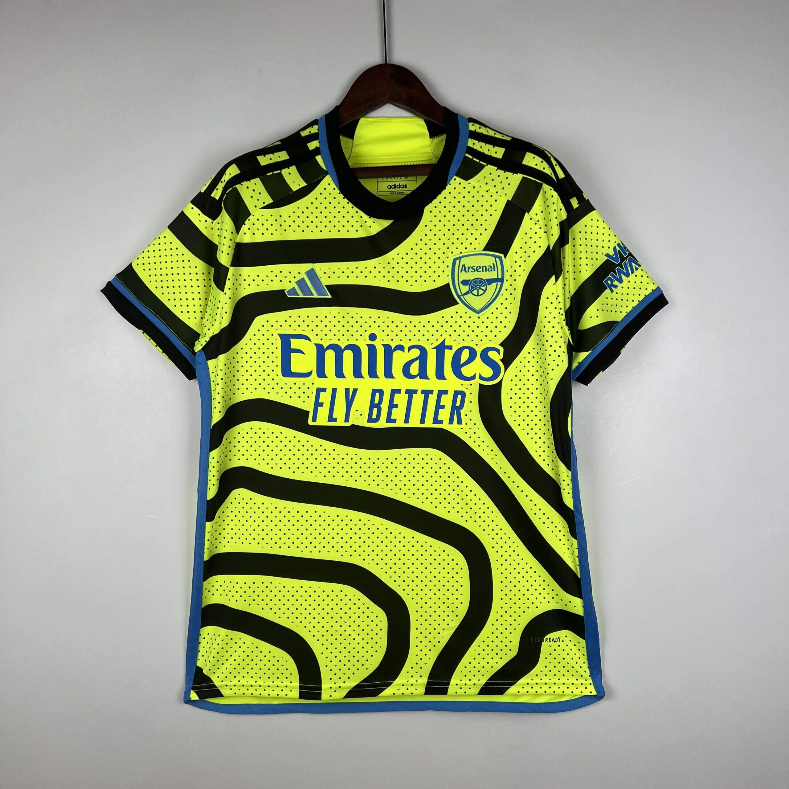 Arsenal 23-24 Away fluorescent Yellow Football Kit