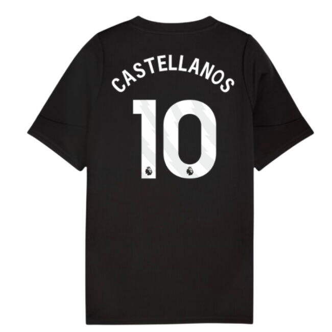 2025-2026 Man City Training Jersey (Black) - Kids (Castellanos 10)