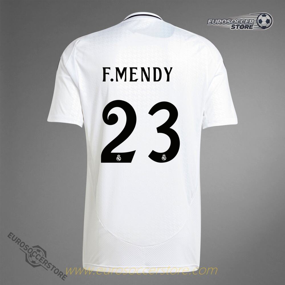 Real Madrid 24-25 Season Home Jersey Featuring F.MENDY #23