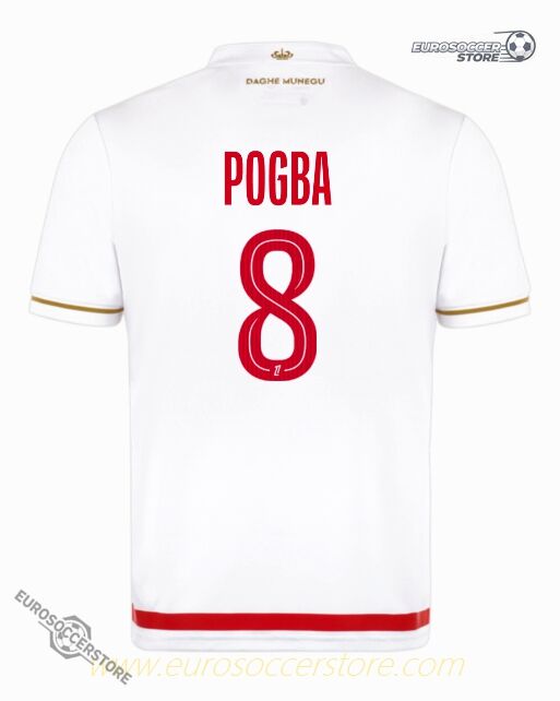 AS Monaco 25-26 Season Home Jersey Featuring Paul POGBA #8