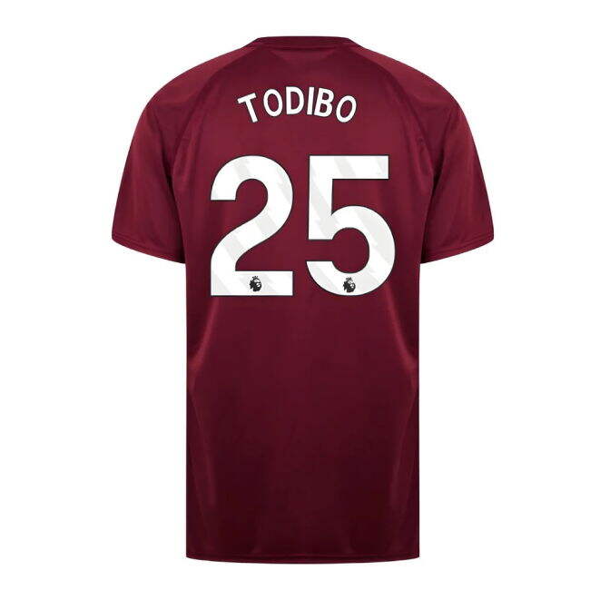 West Ham United Poly T-Shirt (Claret/Blue) (Todibo 25)