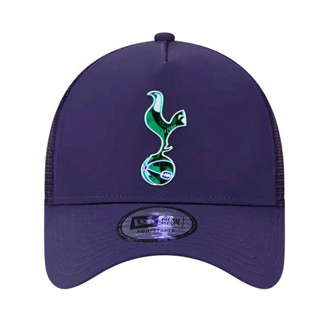 Spurs Licensed 2023-2024 Tottenham Iridescent Navy A-Frame Trucker Cap