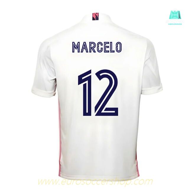 2020-2021 Real Madrid Adidas Home Football Shirt (MARCELO 12)