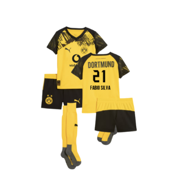 Borussia Dortmund Mini official style Home Kit 2025-2026 (Unisex