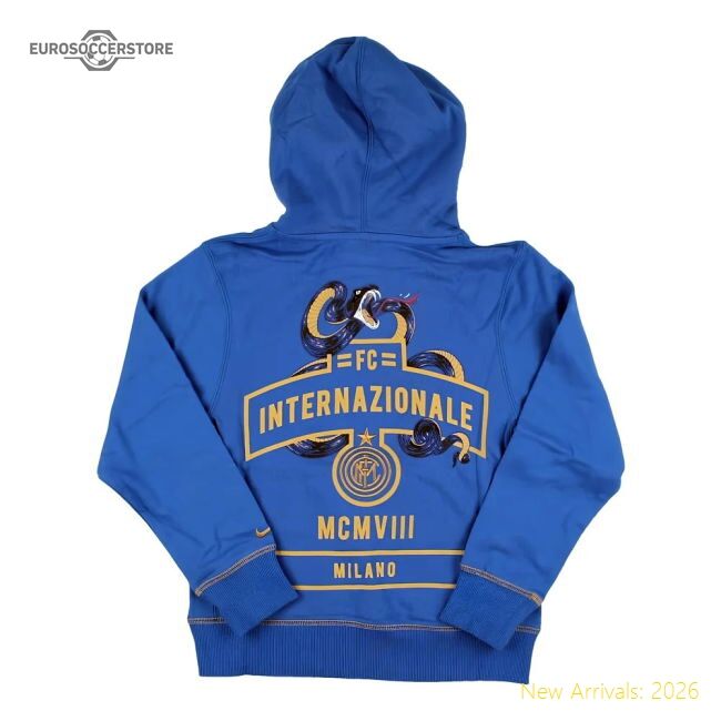 Top-Quality 2011-2012 Inter Milan Core Hoody (Blue) - Kids