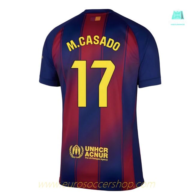 2025-2026 Barcelona Home Shirt (M.Casado 17)