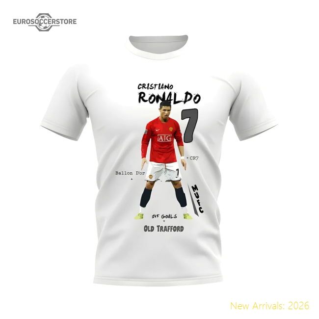 Official Cristiano Ronaldo Manchester United T-shirt (white)