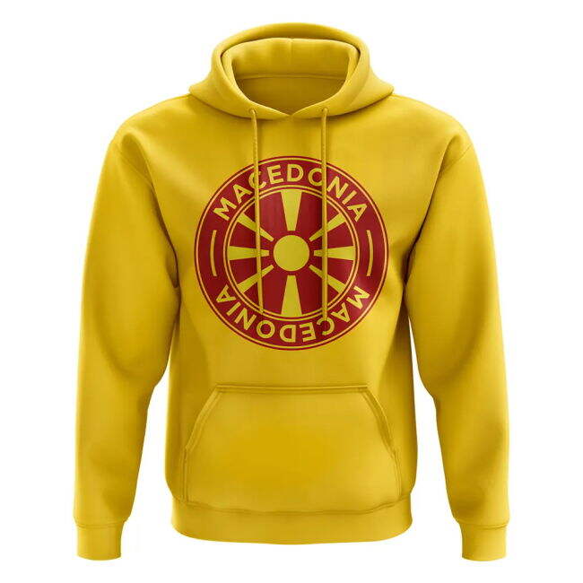 Macedonia Football Badge Hoodie (Yellow) Authentic Oranje