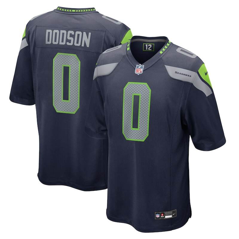 None Tyrel Dodson SEA Seahawks Authentic Replica Jersey Football Appar