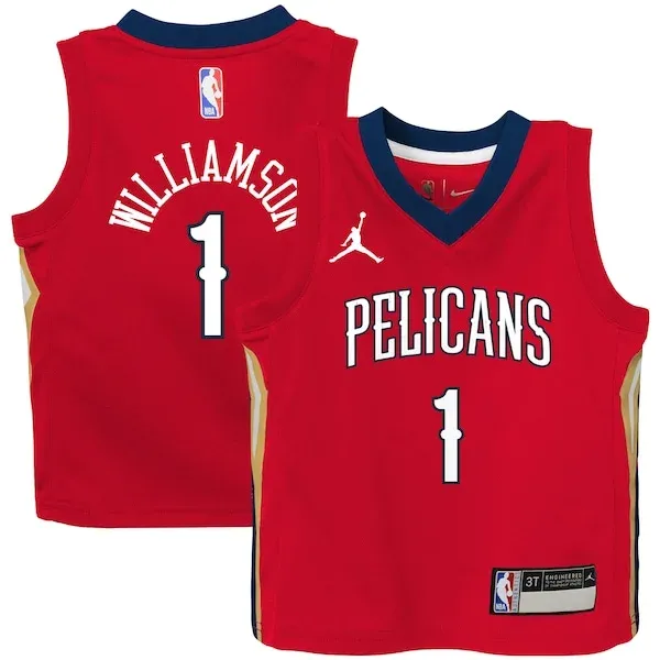Zion Williamson NOP Jersey - stylish official - Red NBA training