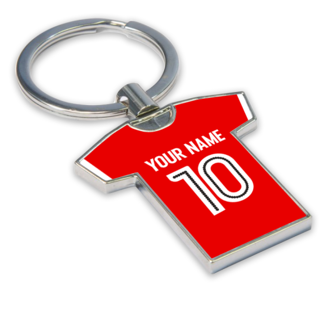 classic Personalised Nottingham Forest Football Shirt Key Ring