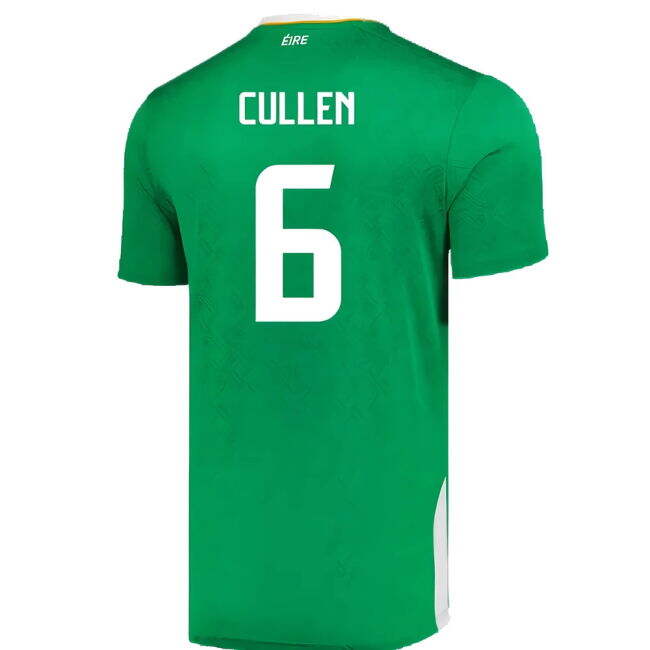 Authentic 2024-2025 Ireland European Championship Home Kit (Cullen 6)