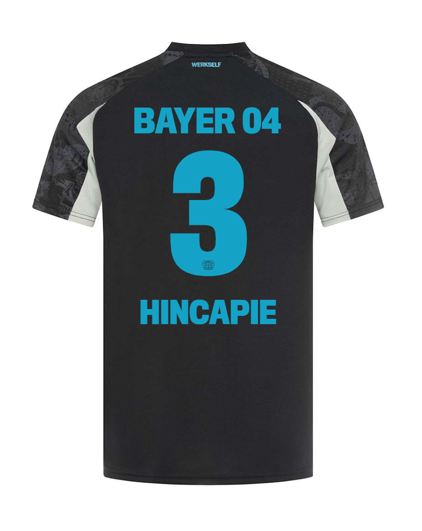 Bayer 04 Leverkusen HINCAPIE 3 Third Football Jersey for the 24-25 Season