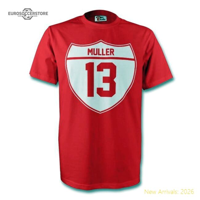 Outstanding Thomas Muller Bayern Munich Crest Tee (red) - Great Value