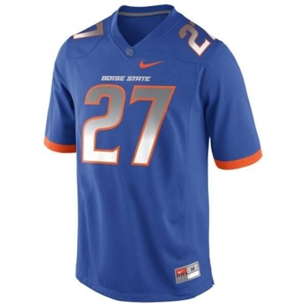 Youth College Football Power #27 Blue Pro-level Jersey