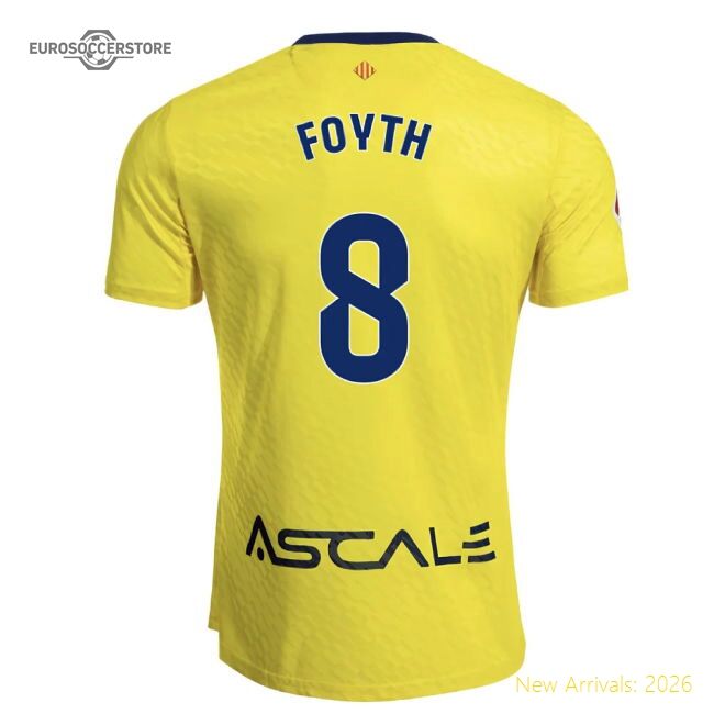 2025-2026 Villarreal Main Jersey (foyth 8) - Excellent Value