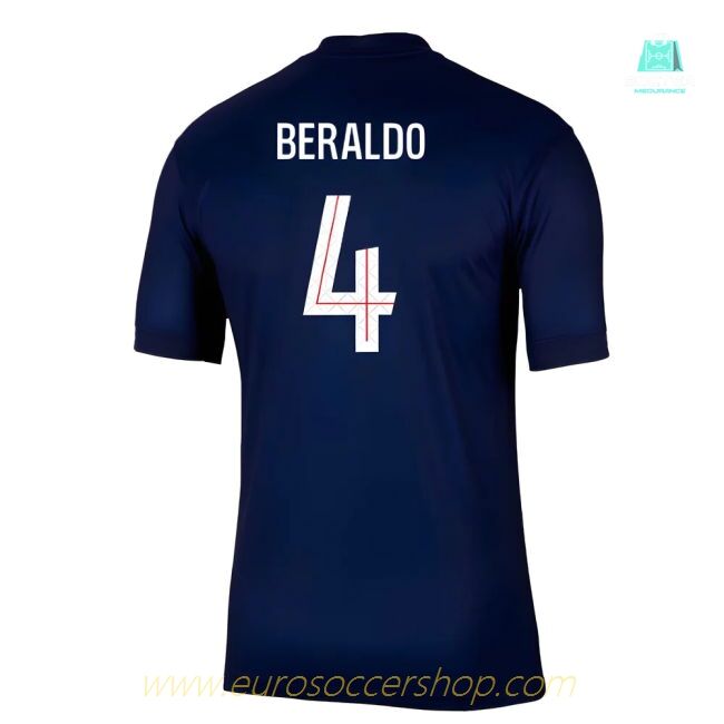 2025-2026 PSG Paris Saint Germain Home Shirt (Beraldo 4)