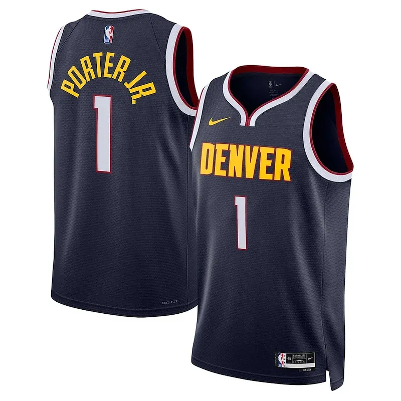 Michael Porter DEN Swingman Jersey - trendy high-quality - Navy